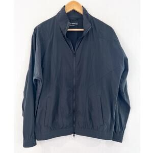Outdoor Voices Black Nylon Windbreaker Jacket Water Resistant Bomber Small